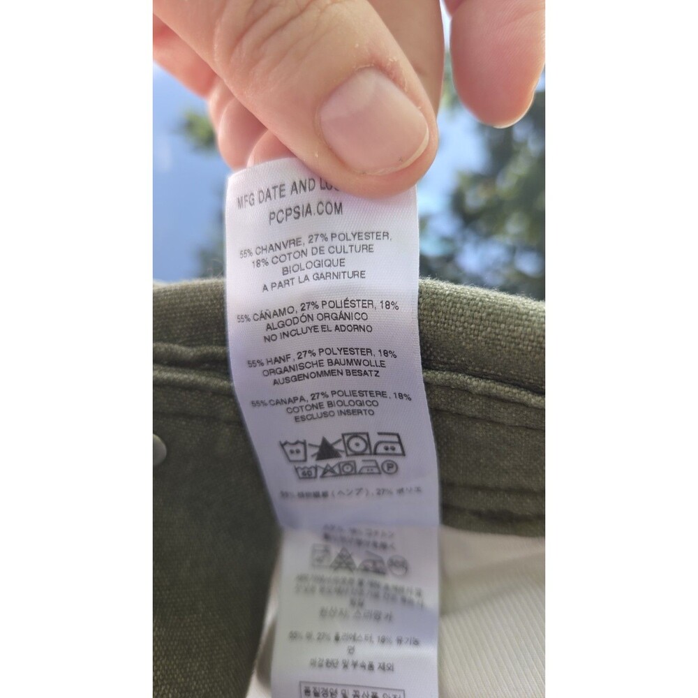 Patagonia Olive Green/army Green Bib Overalls Worn Wear Hemp Canvas - Picture 3 of 16